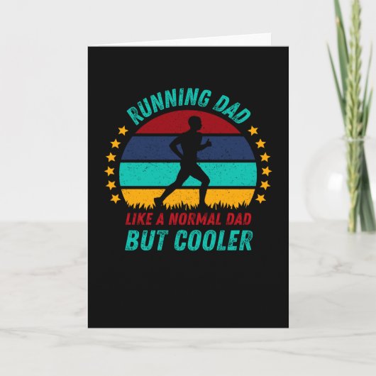 Running Dad - Cool Vaders Day Gift Kaart (Voorkant)