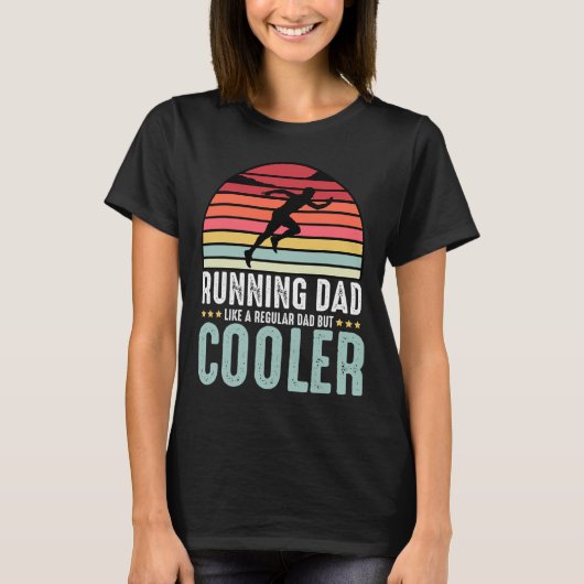 Running Dad Funny Marathon Runner Vaderdag Dis T-shirt (Voorkant)
