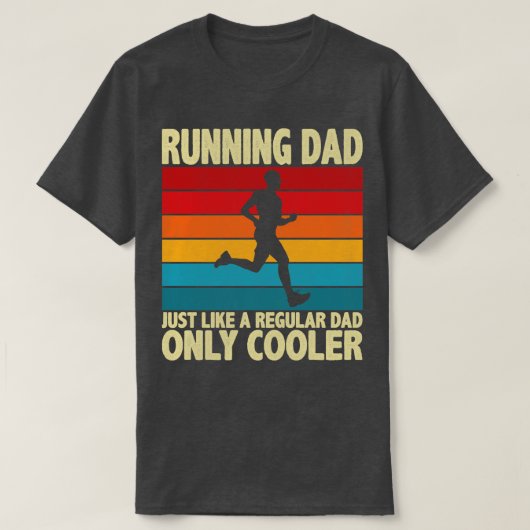 Running Dad  Funny Marathon Runner Vaders T-shirt (Design voorkant)
