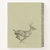 Running Deer Spiral Notitieboek (Achterkant)