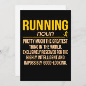 Running Definition Half Marathon Runner Fitness Gr Bedankkaart (Voorkant / Achterkant)