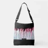 Running Drops, Abstract Art Crossbody Tas (Voorkant)