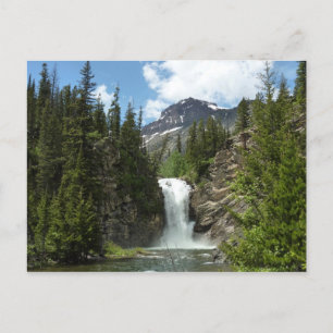 Running Eagle Falls in Glacier National Park Briefkaart