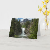 Running Eagle Falls in Glacier National Park Kaart (Gele Bloem)
