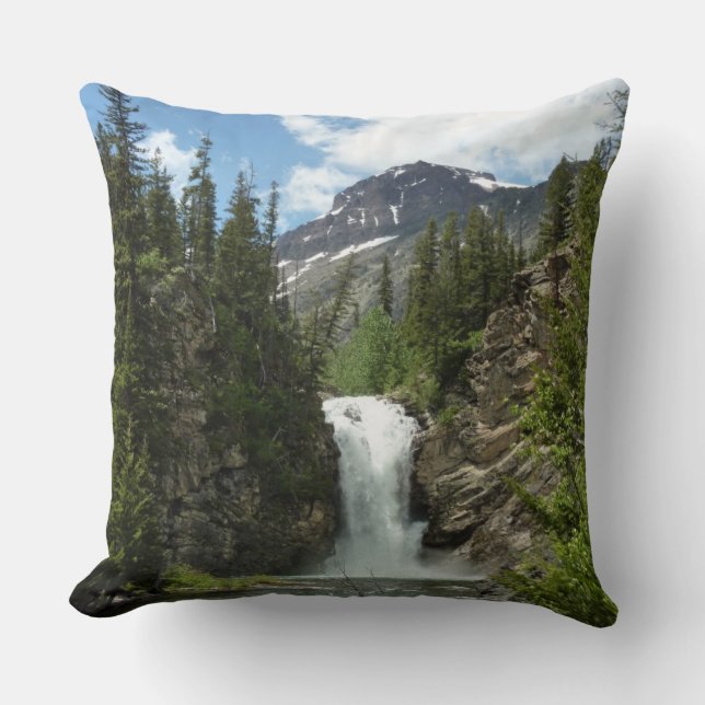 Running Eagle Falls in Glacier National Park Kussen (Voorkant)