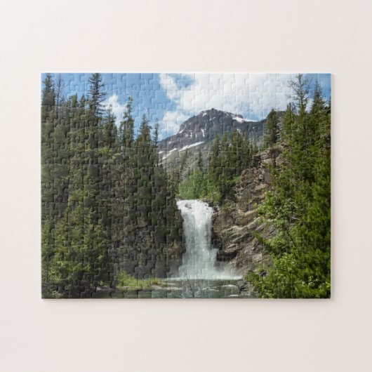 Running Eagle Falls in Glacier National Park Legpuzzel (Horizontaal)