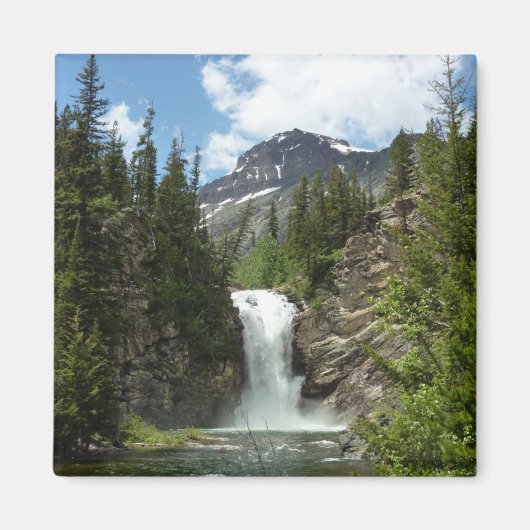 Running Eagle Falls in Glacier National Park Magneet (Voorkant)