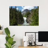 Running Eagle Falls in Glacier National Park Poster (Thuiskantoor)