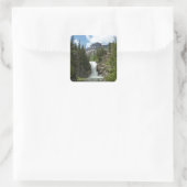 Running Eagle Falls in Glacier National Park Vierkante Sticker (Tas)