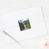 Running Eagle Falls in Glacier National Park Vierkante Sticker (Envelop)