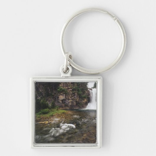 Running Eagle Falls ook bekend als Trick Falls in Sleutelhanger (Voorkant)