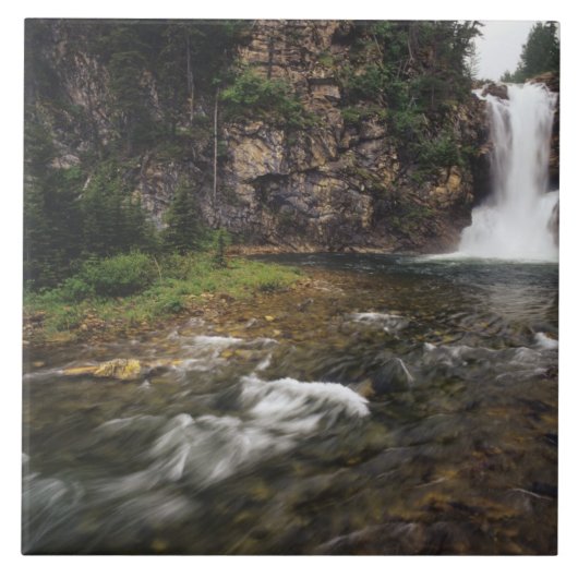 Running Eagle Falls ook bekend als Trick Falls in  Tegeltje (Voorkant)