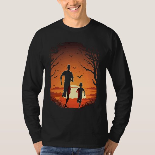 Running Exercise for Fitness Enthusiasts Father an T-shirt (Voorkant)