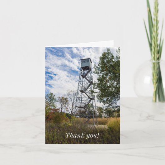 Running Fire Tower Dank u Kaart (Voorkant)