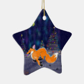 Running Fox-Ornament Keramisch Ornament (Rechts)