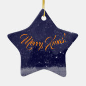 Running Fox-Ornament Keramisch Ornament (Achterkant)