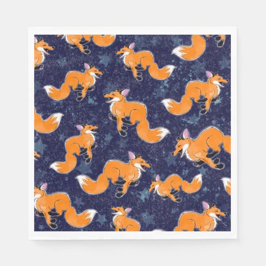 Running Fox Paper Napkin Servet (Voorkant)