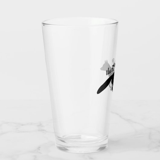 Running Fox Silhouette | Cool Gepersonaliseerd Glas (Rechts)