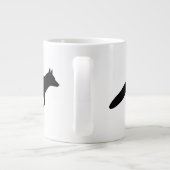 Running Fox Silhouetten Grote Koffiekop (Achterkant)