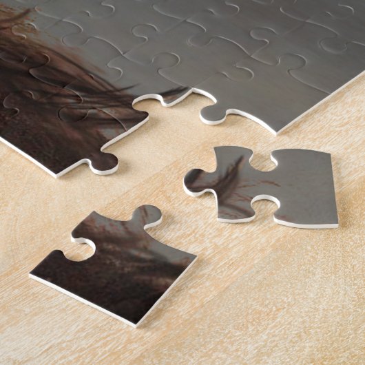 Running Friesian - Puzzel Legpuzzel (Zijkant)