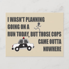 Running From The Cops Briefkaart