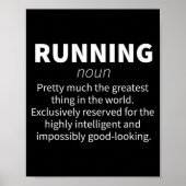 Running Funny Definition Funny 5k Marathon Runner  Poster (Voorkant)