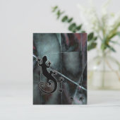Running Gecko Briefkaart (Staand voorkant)