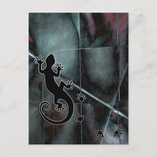 Running Gecko Briefkaart (Voorkant)