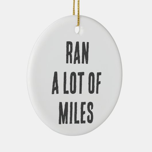 Running Gift, Cross Country Gift, Marathon Keramisch Ornament (Rechts)