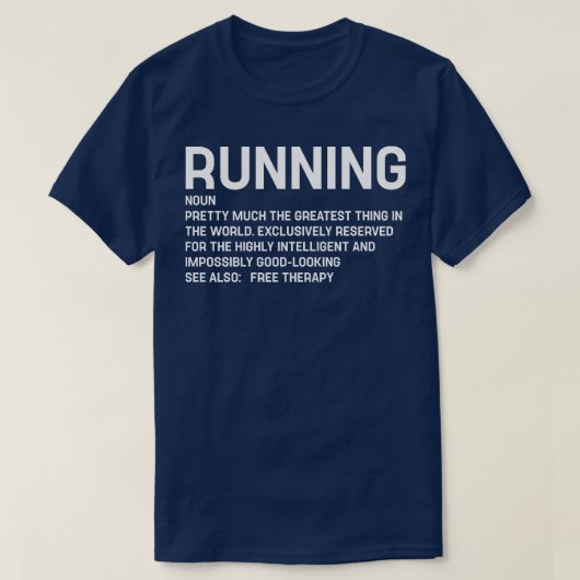 Running Gift Introvert Marathon Runner Running Def T-shirt (Design voorkant)