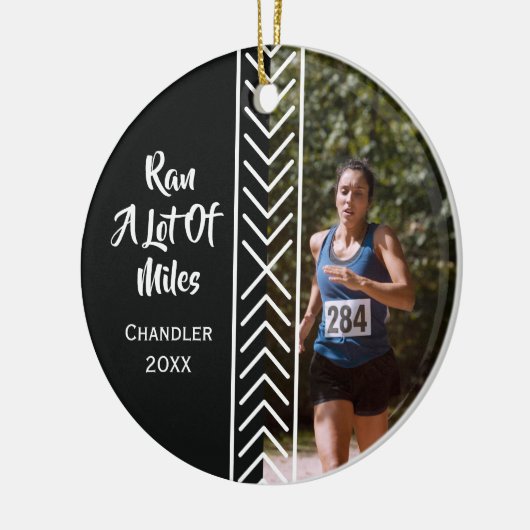 Running Gifts Runner Marathon Miles Marathoner  Keramisch Ornament (Links)
