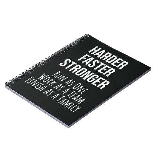 Running Gifts Team Runners Cross Country Atleet Notitieboek (Linkerzijde)