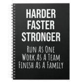 Running Gifts Team Runners Cross Country Atleet Notitieboek (Voorkant)