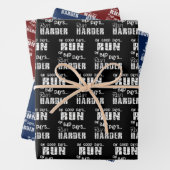 Running Good Days Run - Bad Days Run Harder Inpakpapier Vel (In situ)