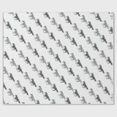 Running Graphic Art Paarden Cadeaupapier (Vlak)