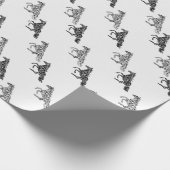 Running Graphic Art Paarden Cadeaupapier (Hoek)