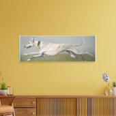 Running Greyhound Dog Art Canvas Print (Insitu (Woonkamer))