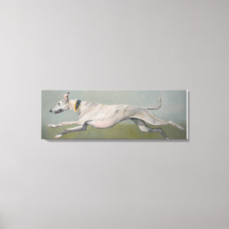 Running Greyhound Dog Art Canvas Print