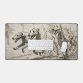 Running Greyhound honden Bureaumat (Keyboard & Muis)