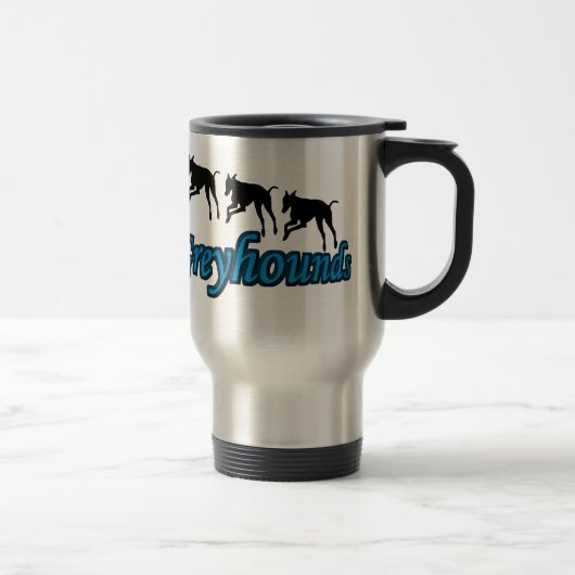 Running Greyhounds-Hondenliefhebber Reisbeker (Rechts)