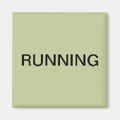 Running groene vaatwasser magneet (Voorkant)