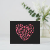 Running Heart - Vrouwen Runner Silhouetten Briefkaart (Staand voorkant)