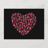 Running Heart - Vrouwen Runner Silhouetten Briefkaart (Voorkant)