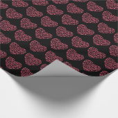 Running Heart - Vrouwen Runner Silhouetten Cadeaupapier (Hoek)