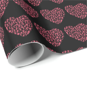 Running Heart - Vrouwen Runner Silhouetten Cadeaupapier