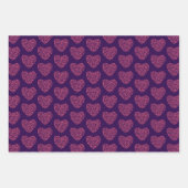 Running Heart - Vrouwen Runner Silhouetten Inpakpapier Vel (Voorkant 2)