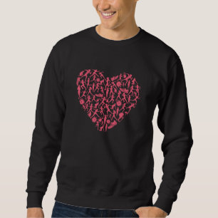 Running Heart - Vrouwen Runner Silhouetten Trui