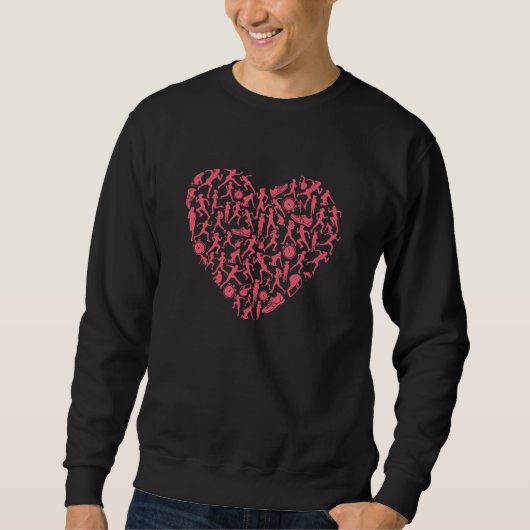 Running Heart - Vrouwen Runner Silhouetten Trui (Voorkant)