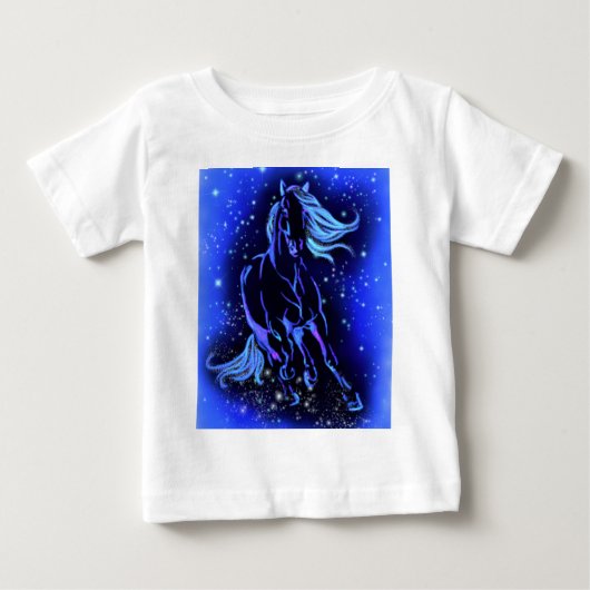 Running Horse Baby T-shirt (Voorkant)