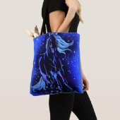 Running Horse Canvas tas Blue Moonlight Night (Dichtbij)